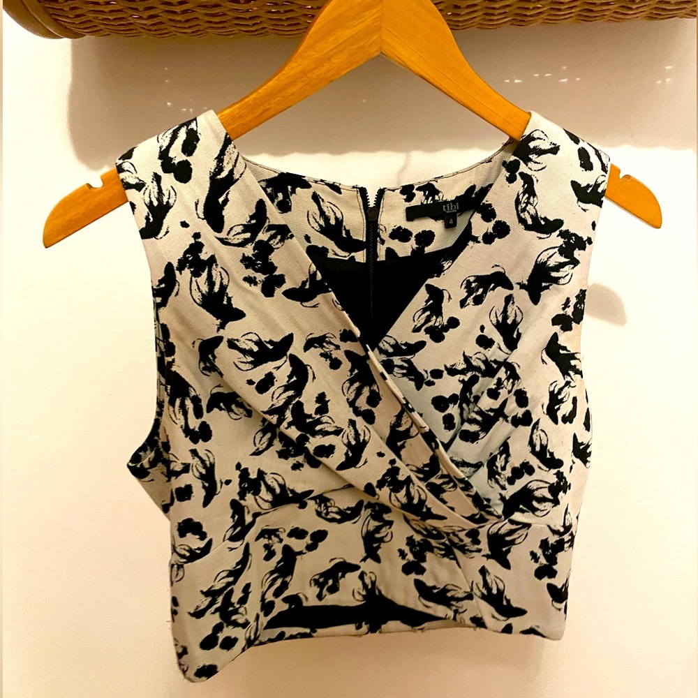 TIBI | Jacquard Crop Top | Size 4